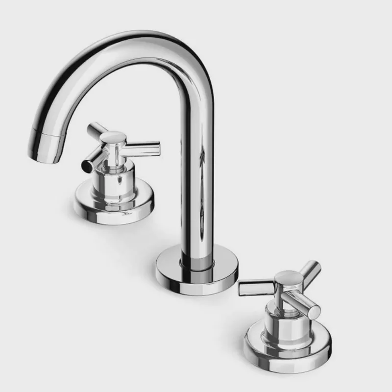 Kit com 2 Misturador para Lavatório de Bica Alta com Válvula de Escoamento Celite One Cromado