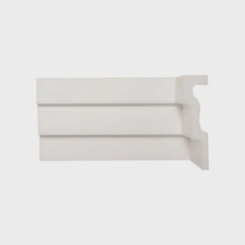 Kit com 5 Barras Rodateto de Poliestireno 12cm X 30mm Liso 10m