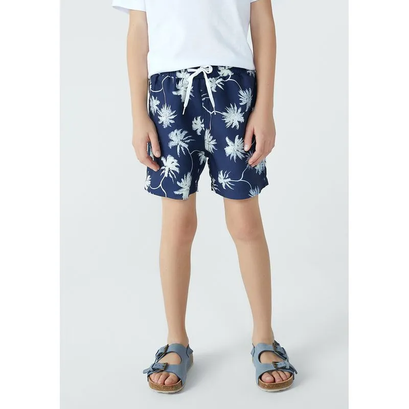 Shorts Infantil Menino Estampado Tal Pai Tal Filho - Azul 008