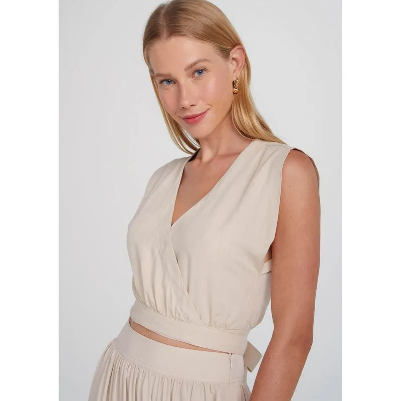 Regata Feminina Regular Envelope - Bege XP