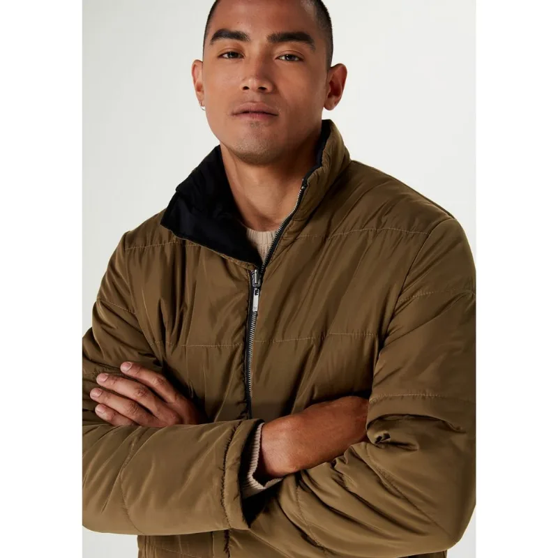Jaqueta Masc Hering Puffer Dupla Face Preto/Oliva KGE21BSI XG / Preto