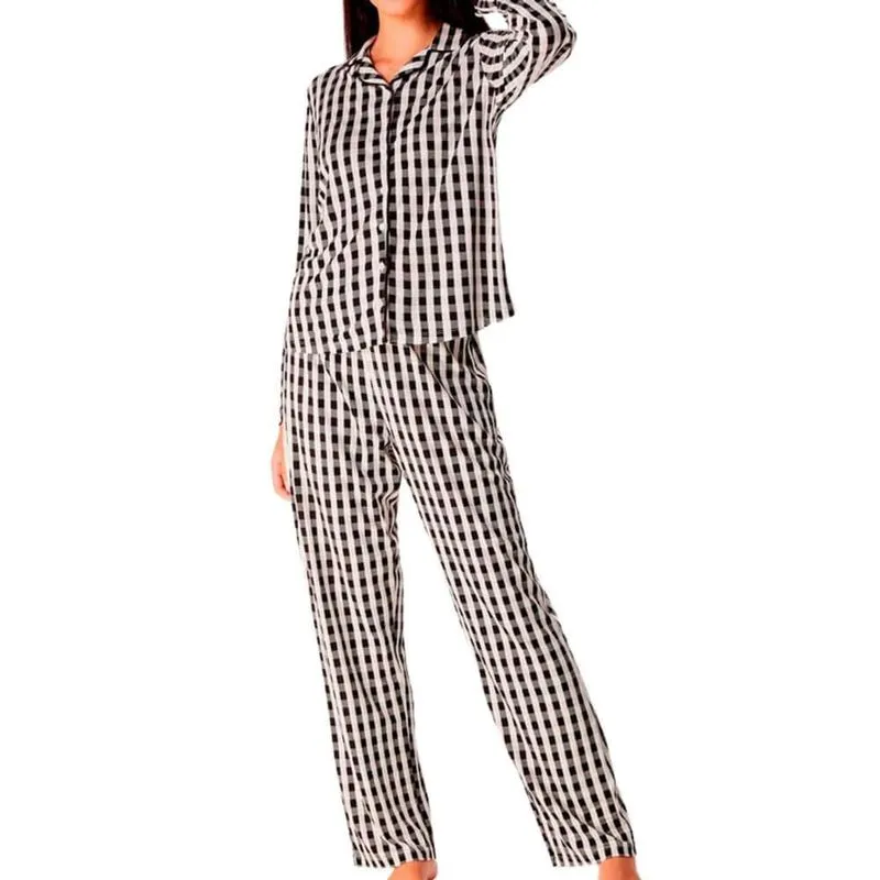 Pijama Longo Feminino 100% Viscose Hering - Americano