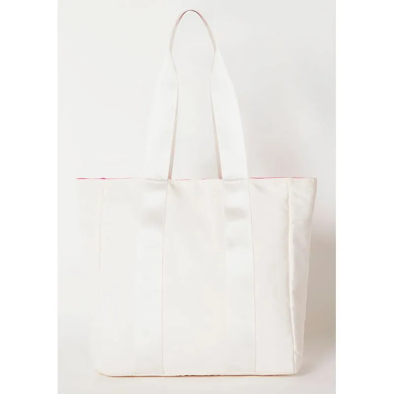 Bolsa Tote Feminina Grande Dupla Face - Branco UNI