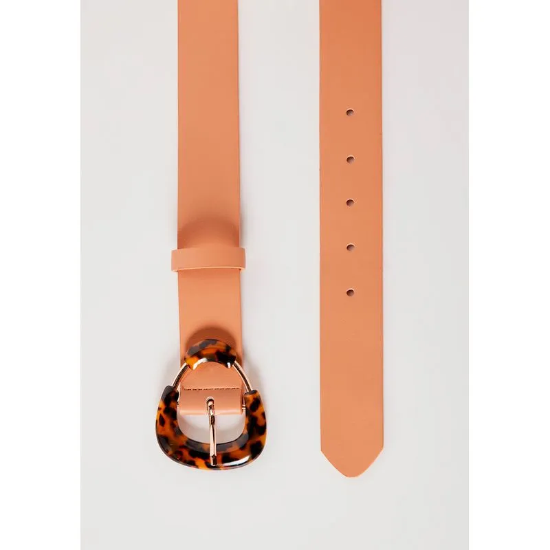 Cinto Feminino Médio Com Fivela Oval - Marrom M