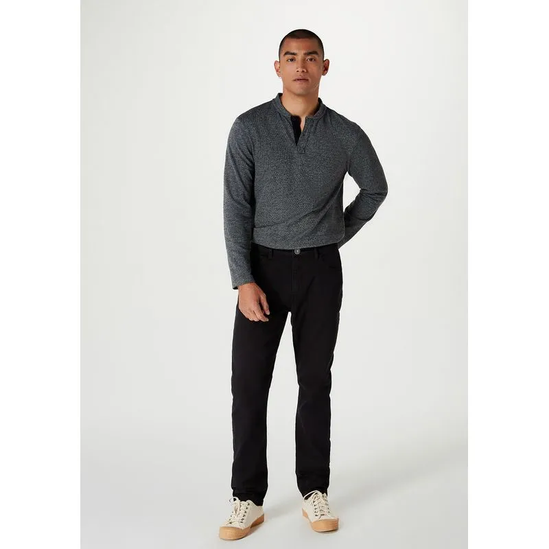 Calça Masculina Slim Em Sarja - Preto 038