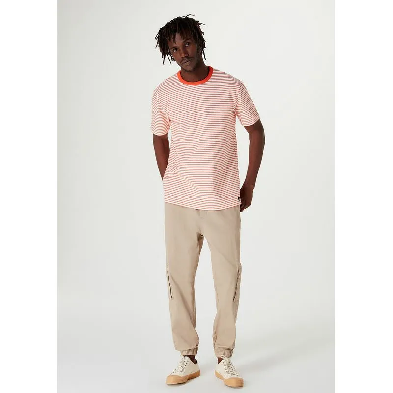 Calça Masculina Jogger Cargo Em Sarja - Bege G