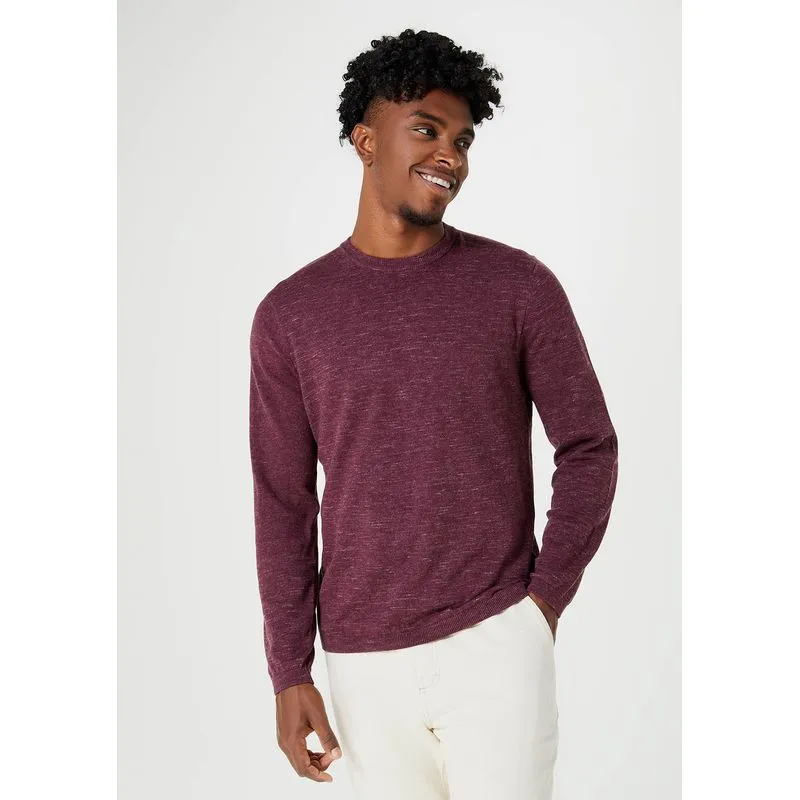 Suéter Masculino Comfort Em Tricô - Vermelho P