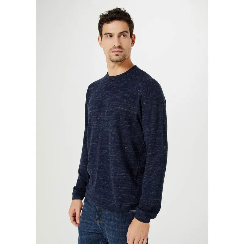 Suéter Masculino Comfort Em Tricô - Azul XG