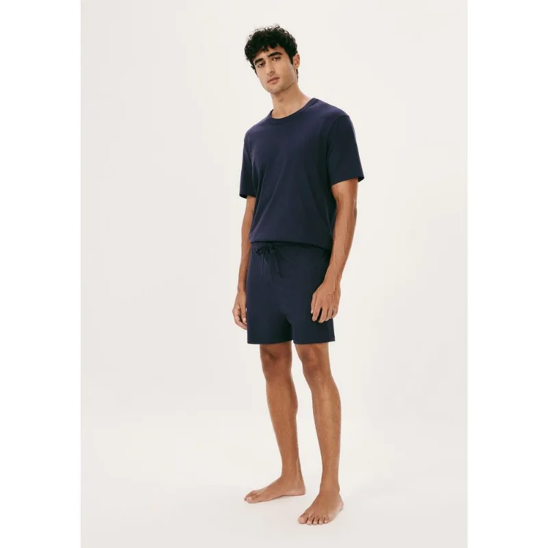 Pijama Curto Masculino Presenteável + Saquinho - Azul M