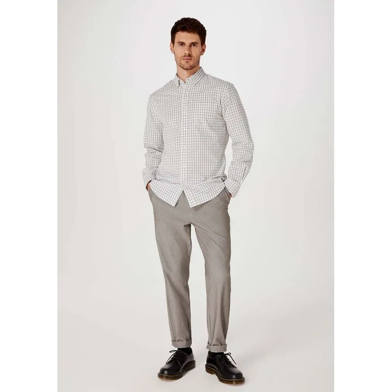 Calça Masculina Taper Em Tecido - Cinza XXG