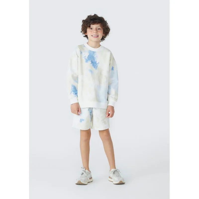 Blusão Infantil Menino Em Moletom Estampado - Off white 006