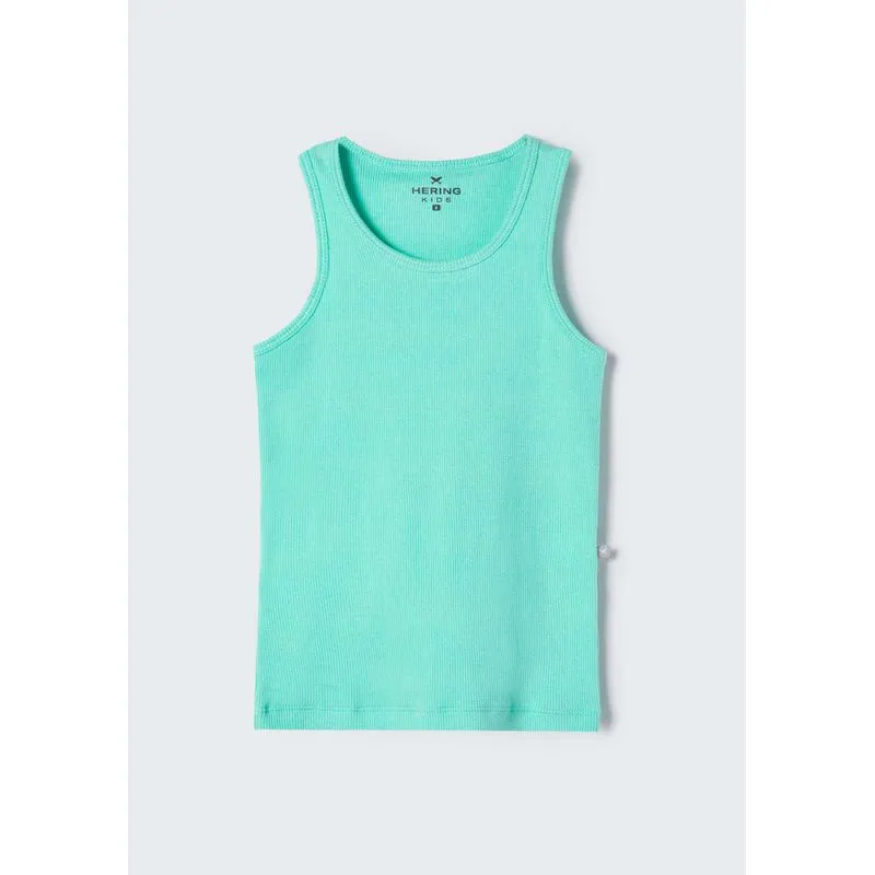 Regata Básica Infantil Menina Em Ribana - Verde 006
