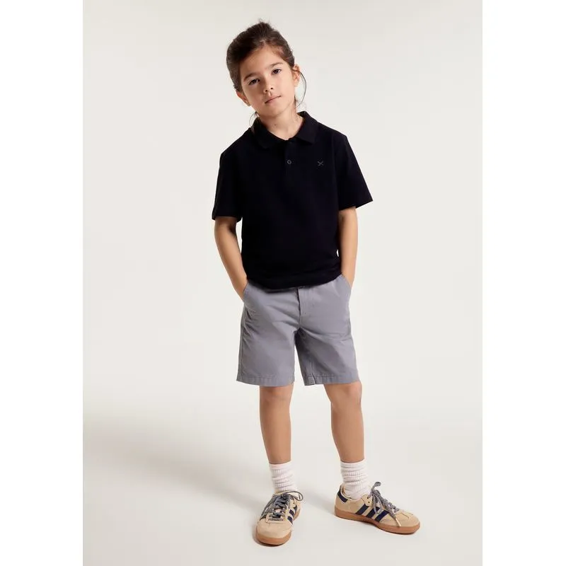 Camisa Polo Infantil Menino Manga Curta Em Piquet - Preto 003