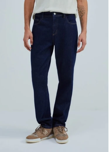 Calça Jeans Hering Básica Reta Masculina - Azul 44