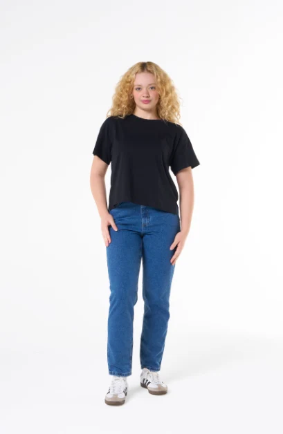 Blusa Básica Over Hering Feminina - Preta G