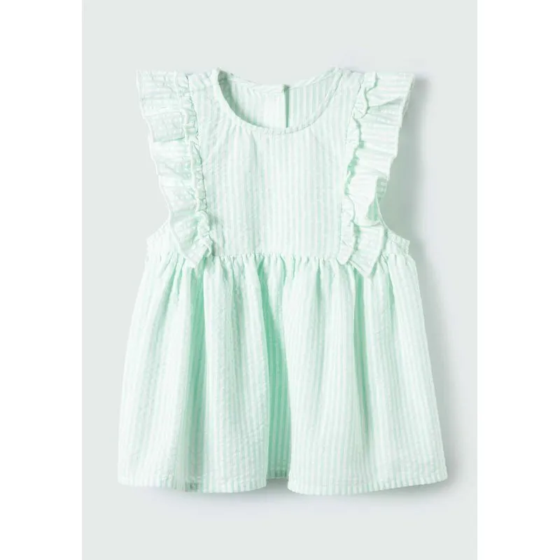 Blusa Bata Infantil Menina Toddler Listrada - Bege 002