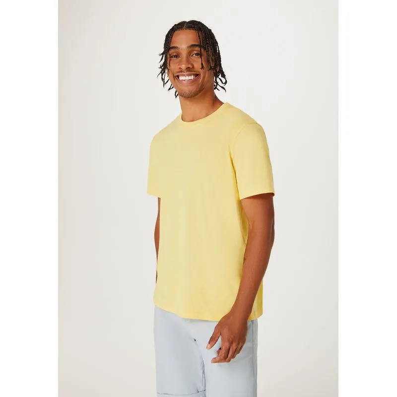 Camiseta Básica Unissex Manga Curta World - Amarelo XXG
