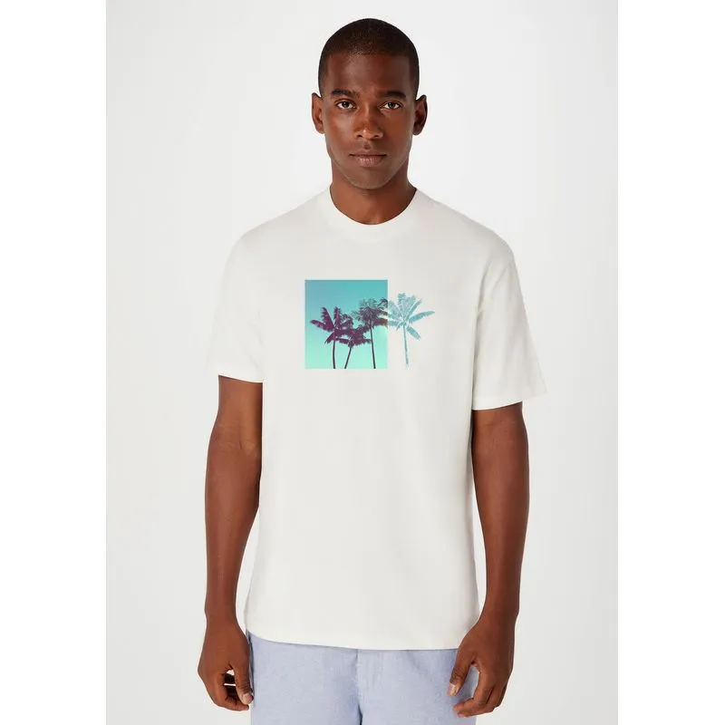 Camiseta Masculina Super Cotton Com Estampa - Branco XXG