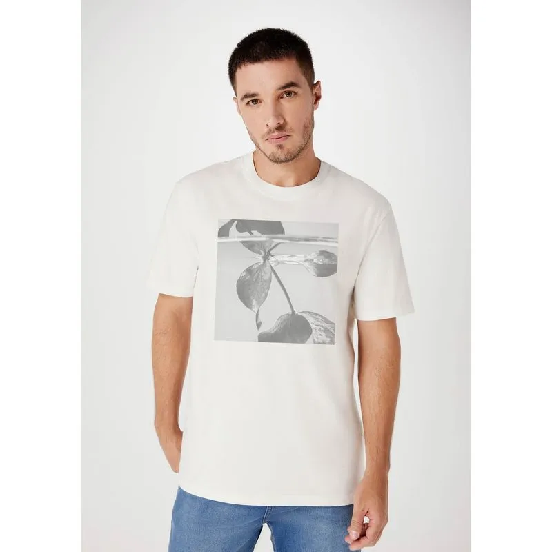Camiseta Masculina Super Cotton Com Estampa - Branco G