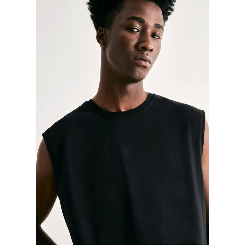 Regata Masculina Comfort Alças Largas Super Cotton - Preto XXG