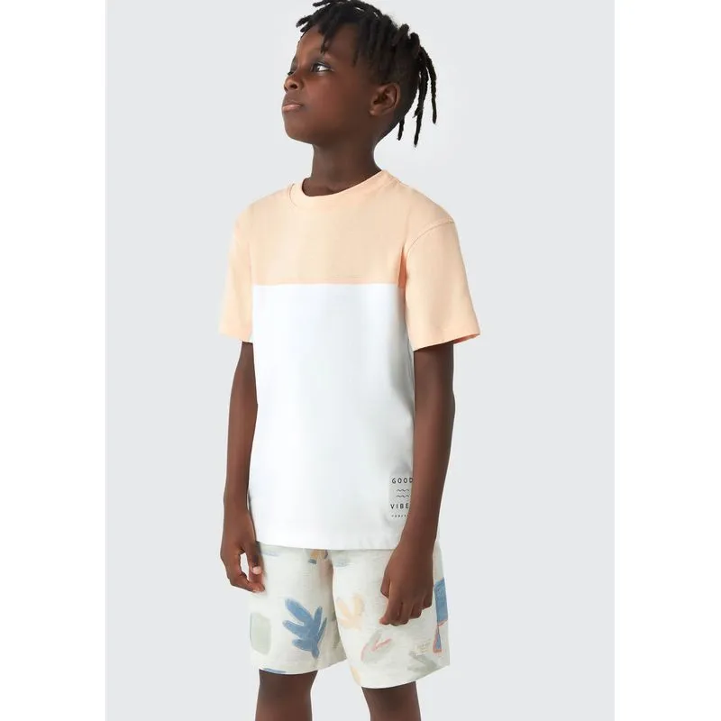 Camiseta Infantil Menino Raglan Com Estampa - Laranja 008
