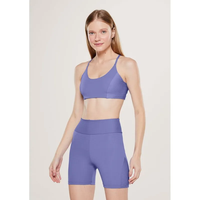 Bermuda Esportiva Feminina Proteção UV 50+ - Roxo P