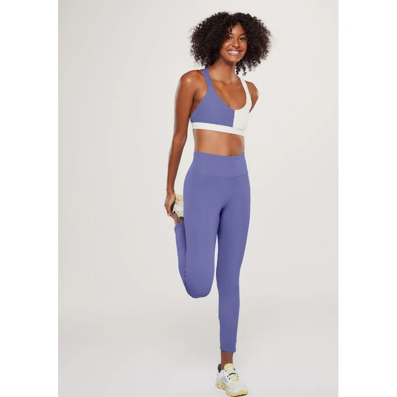 Calça Legging Esportiva Feminina Com Fio LYCRA® - Roxo XG