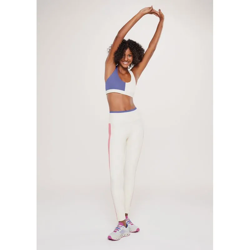 Calça Legging Esportiva Feminina Proteção UV 50+ - Off white P
