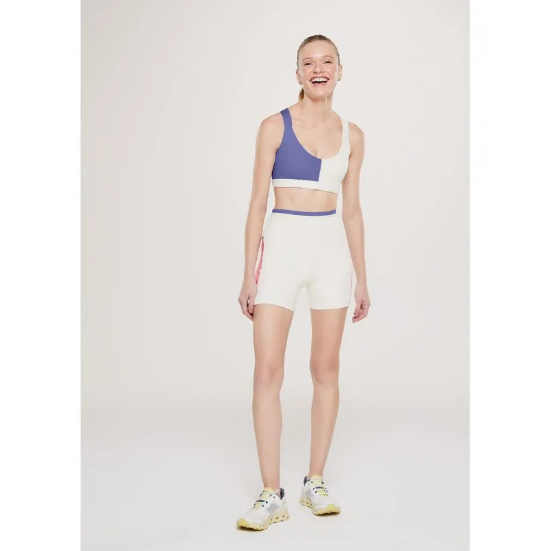 Bermuda Esportiva Feminina Proteção UV 50+ Com Fio Lycra - Off white M
