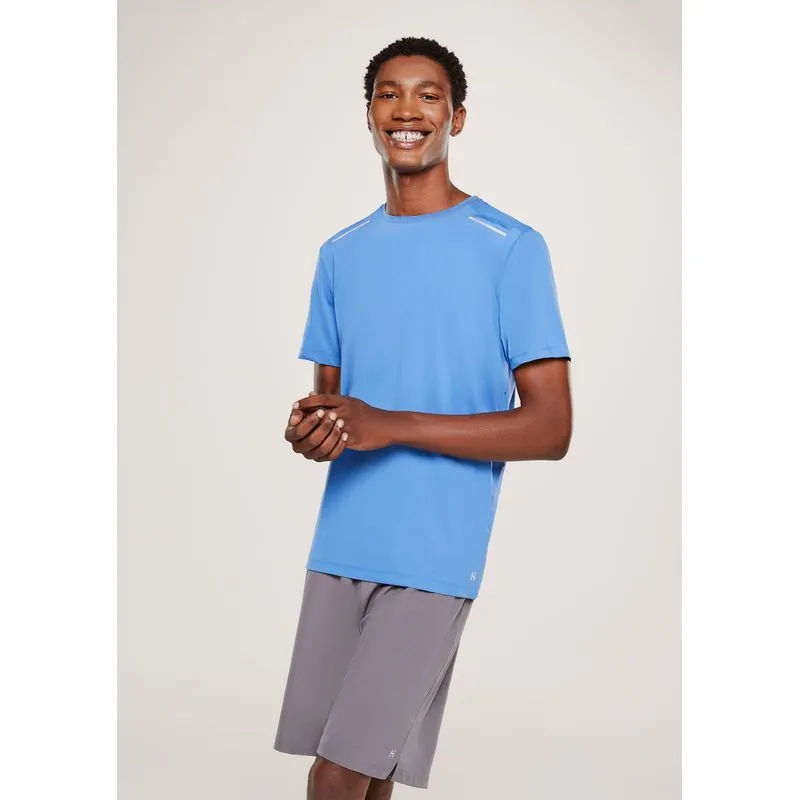 Camiseta Esportiva Masculina Proteção UV 50+ - Azul G