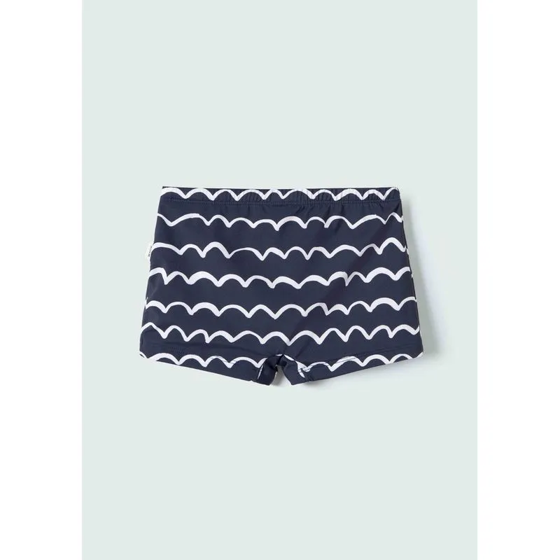 Sunga Infantil Boxer Com Estampa - Azul 008