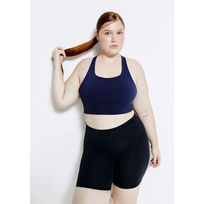 Top Esportivo Feminino Hero Com Fio LYCRA® - Azul G