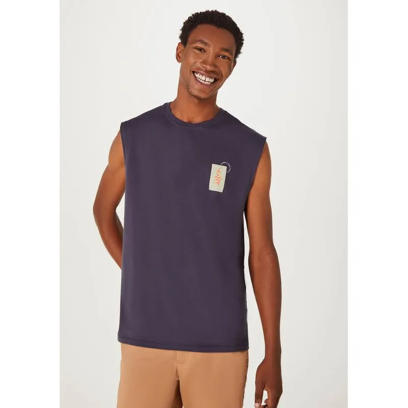 Regata Masculina Muscle Comfort Com Estampa - Azul P
