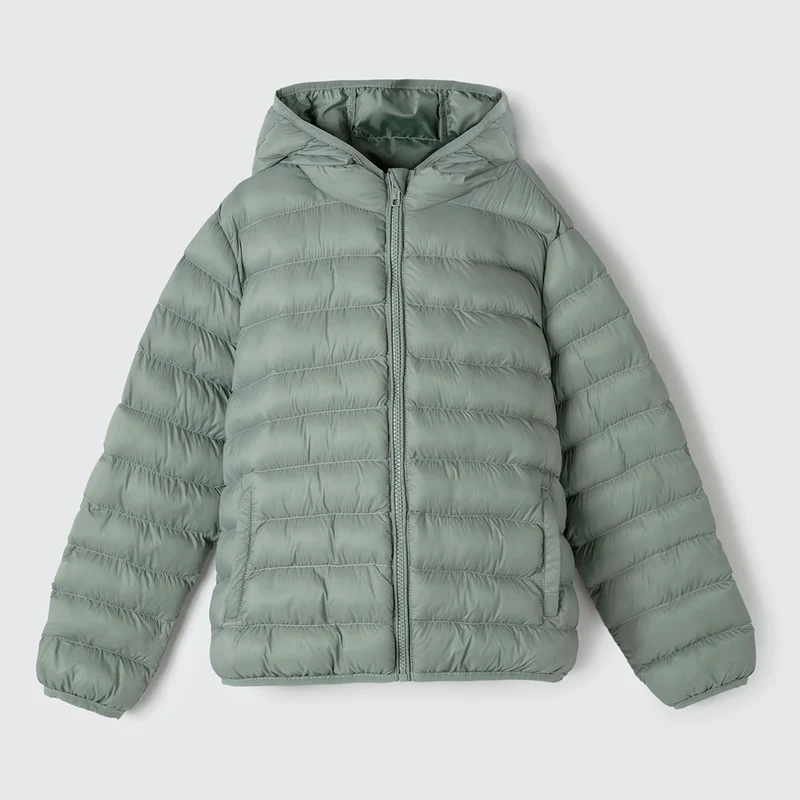 Jaqueta Puffer Verde Hering Infantil - Unissex 08 / Unissex