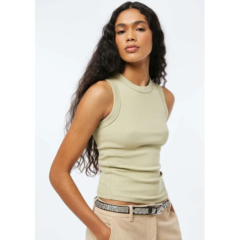 Regata Básica Feminina Slim Neck - Verde XG