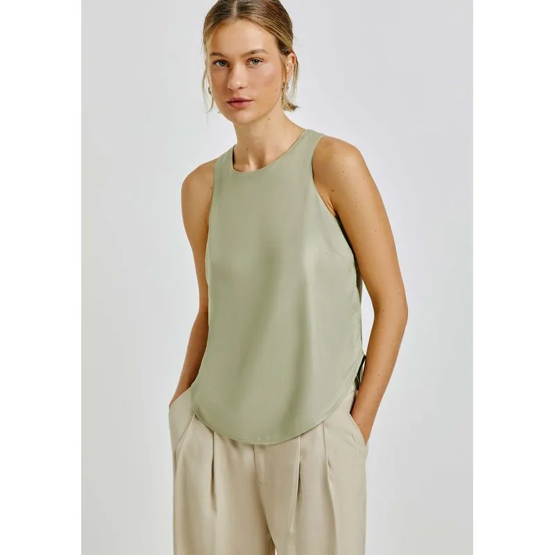 Regata Básica Feminina Decote Halter Neck - Verde XXG