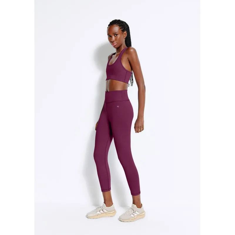 Calça Legging Esportiva Feminina Com Secagem Rápida - Vinho G