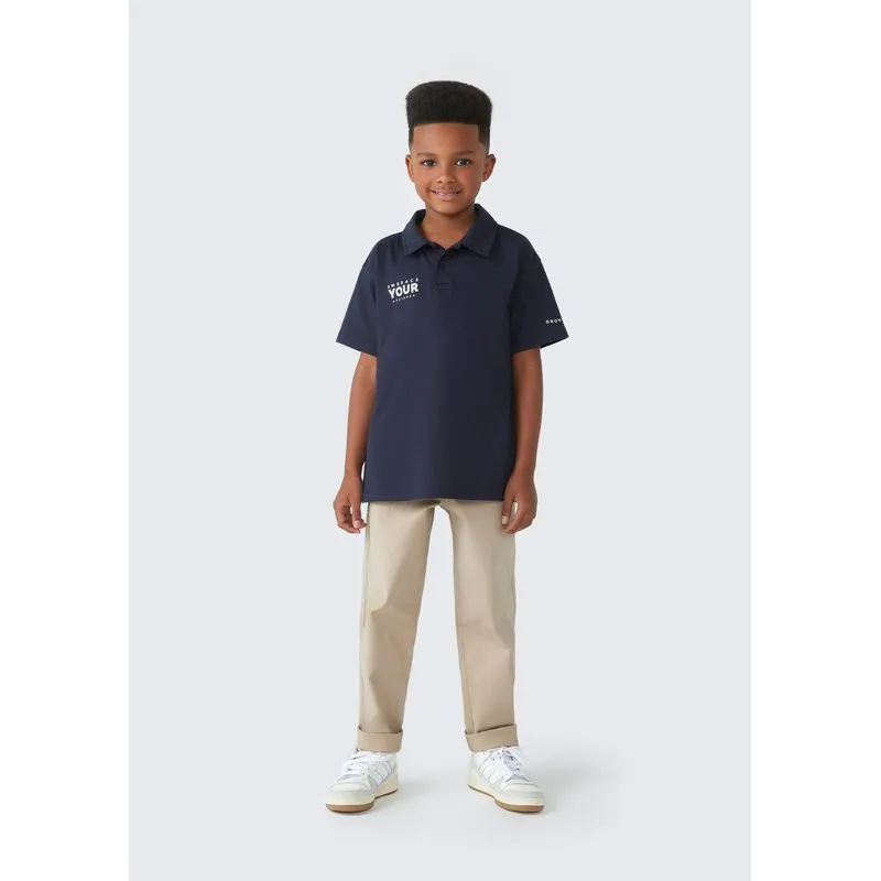 Calça Infantil Menino Em Sarja - Bege 012
