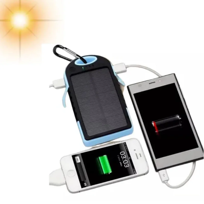 Carregador Portátil Solar e USB 38.000mAh Energia Infinita