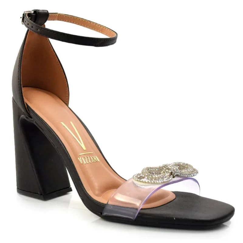 Sandália de Salto Bloco Vizzano Preto 6403.210.22431 38
