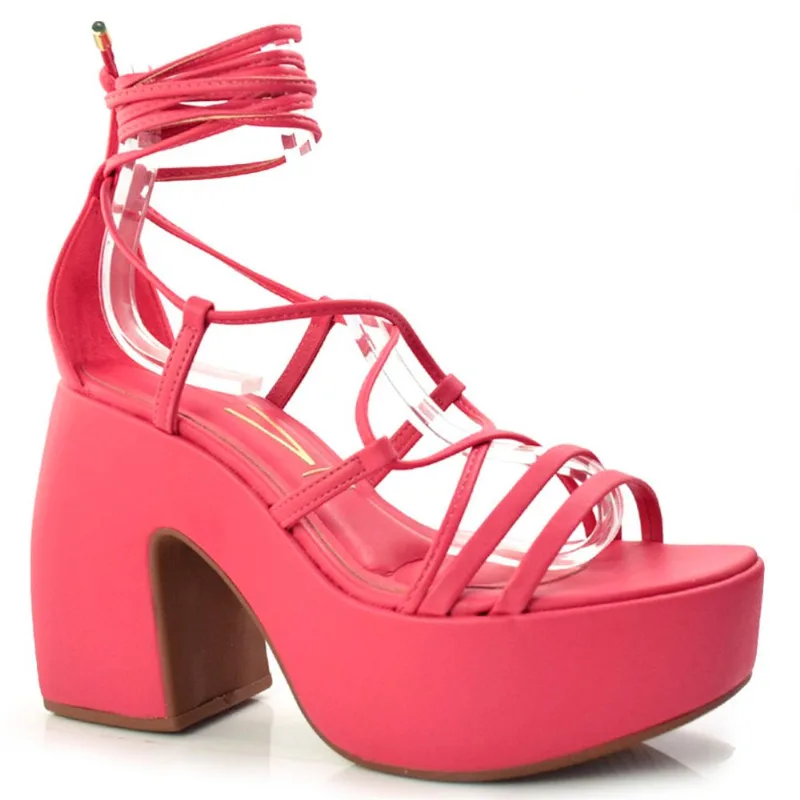 Sandália de Salto e de Amarrar Vizzano Rosa 6482.102.7286 37