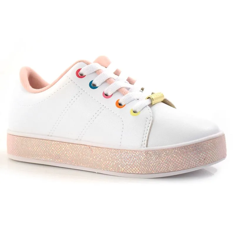 Tênis Infantil Feminino Molekinha Branco 2520.120.9569 31