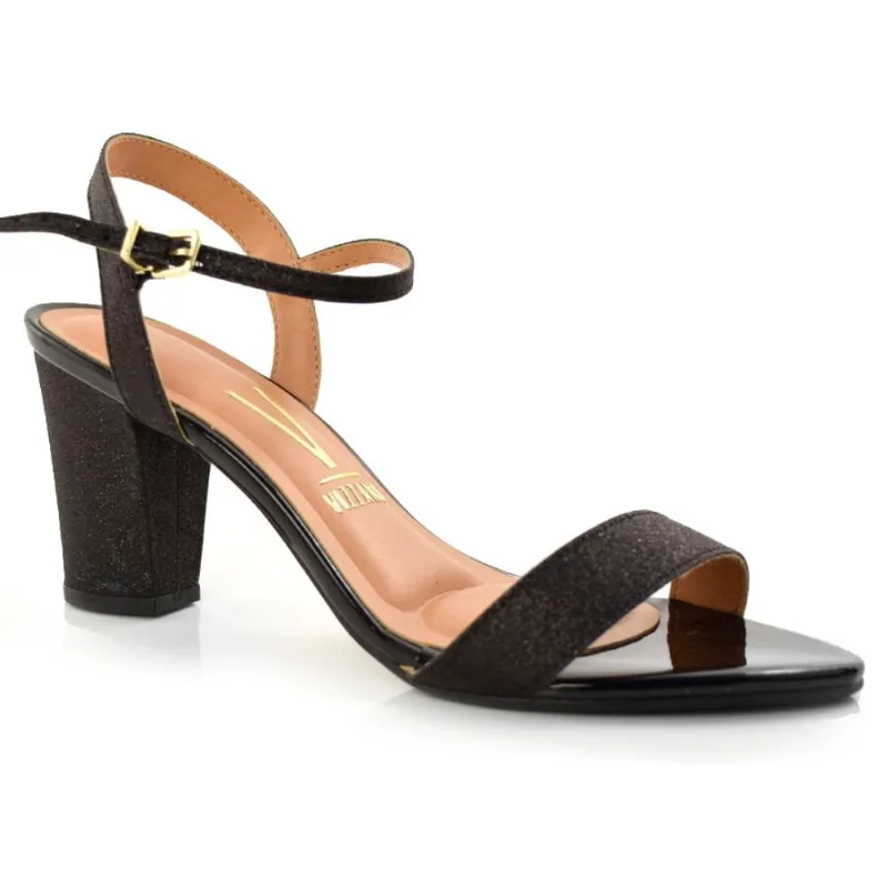 Sandália Feminina com Salto Bloco Vizzano Preto 6262.474.15071 35