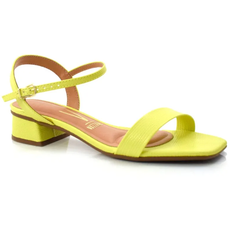 Sandália de Salto Baixo Vizzano Amarelo 6454.111.24693 34