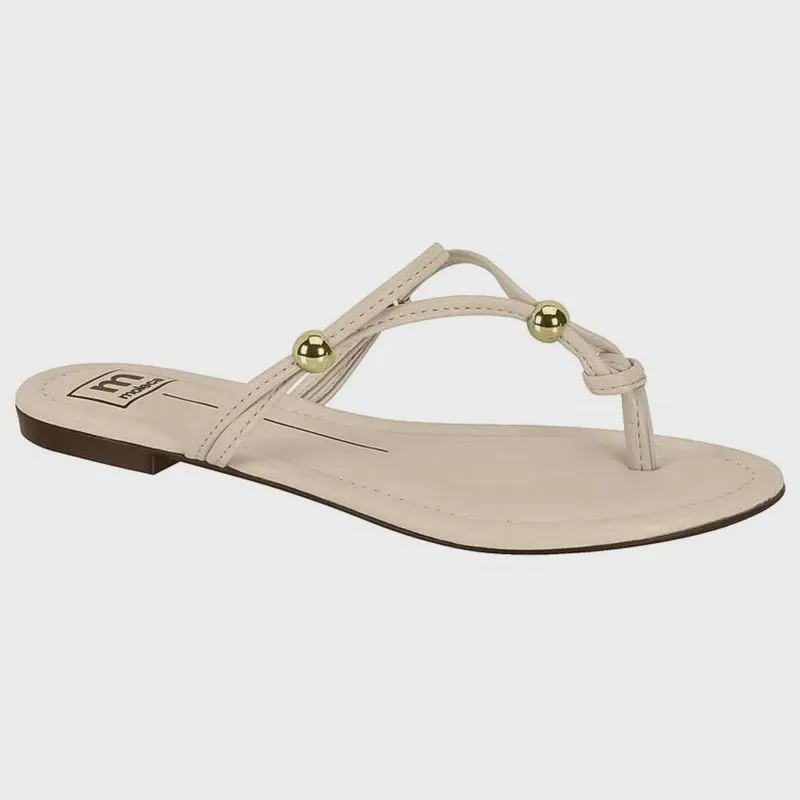 Chinelo Feminino Napa Creme Moleca 5429.437