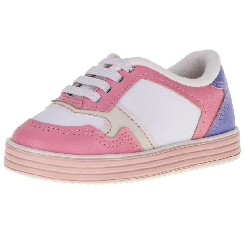 Tênis Infantil Molekinha - 2131722 BRANCO/ROSA 20