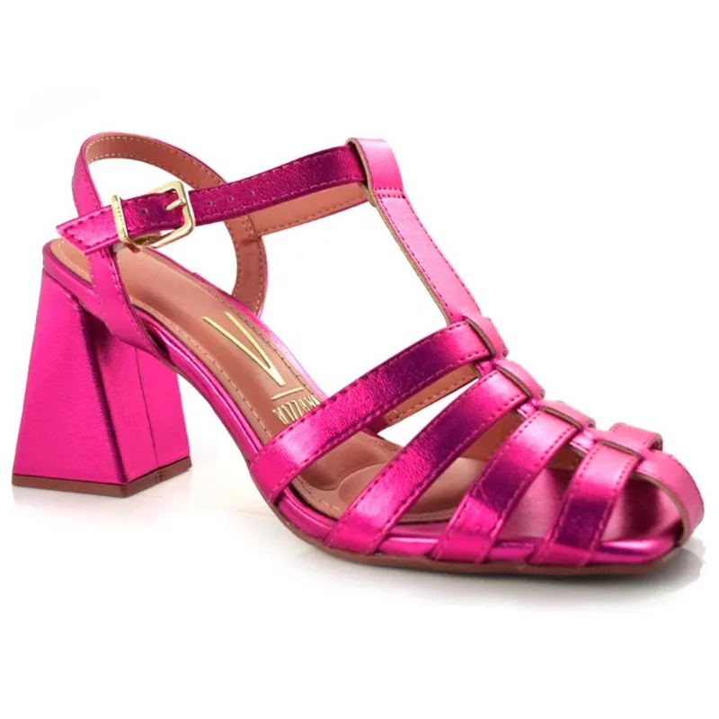 Sandália Fisherman com Salto Bloco Vizzano Rosa 6464.416.14710 34
