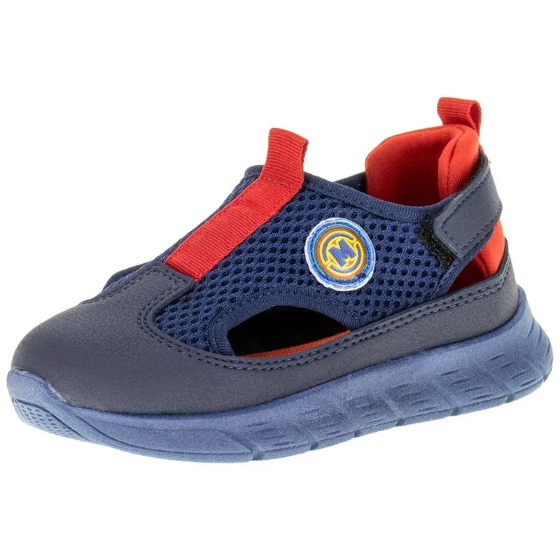 Tênis Infantil Baby Molekinho - 2147137 AZUL/VERMELHO 20