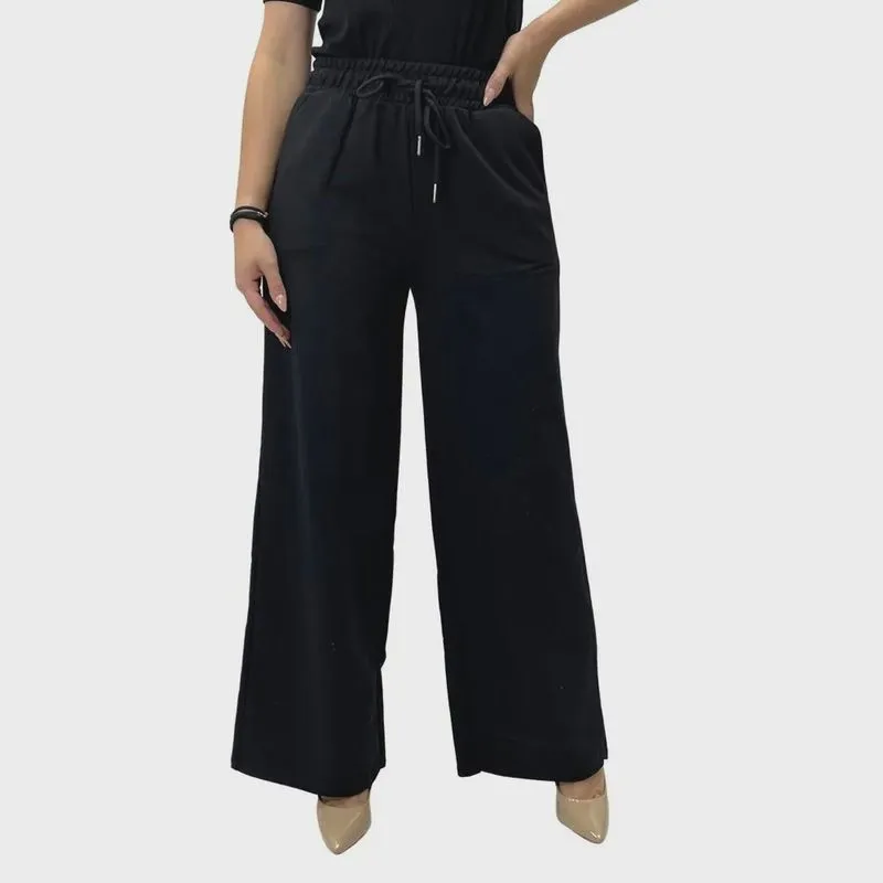 Calça Malwee Wide Leg de Moletom