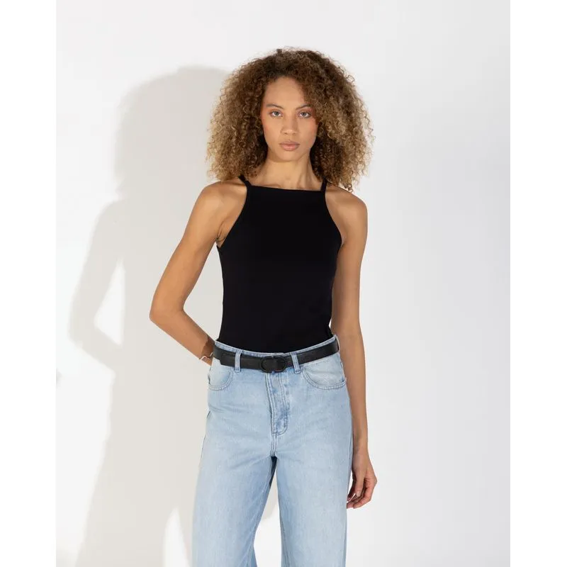 Regata Cotton Pima Cava Americana Feminina Preto - GG